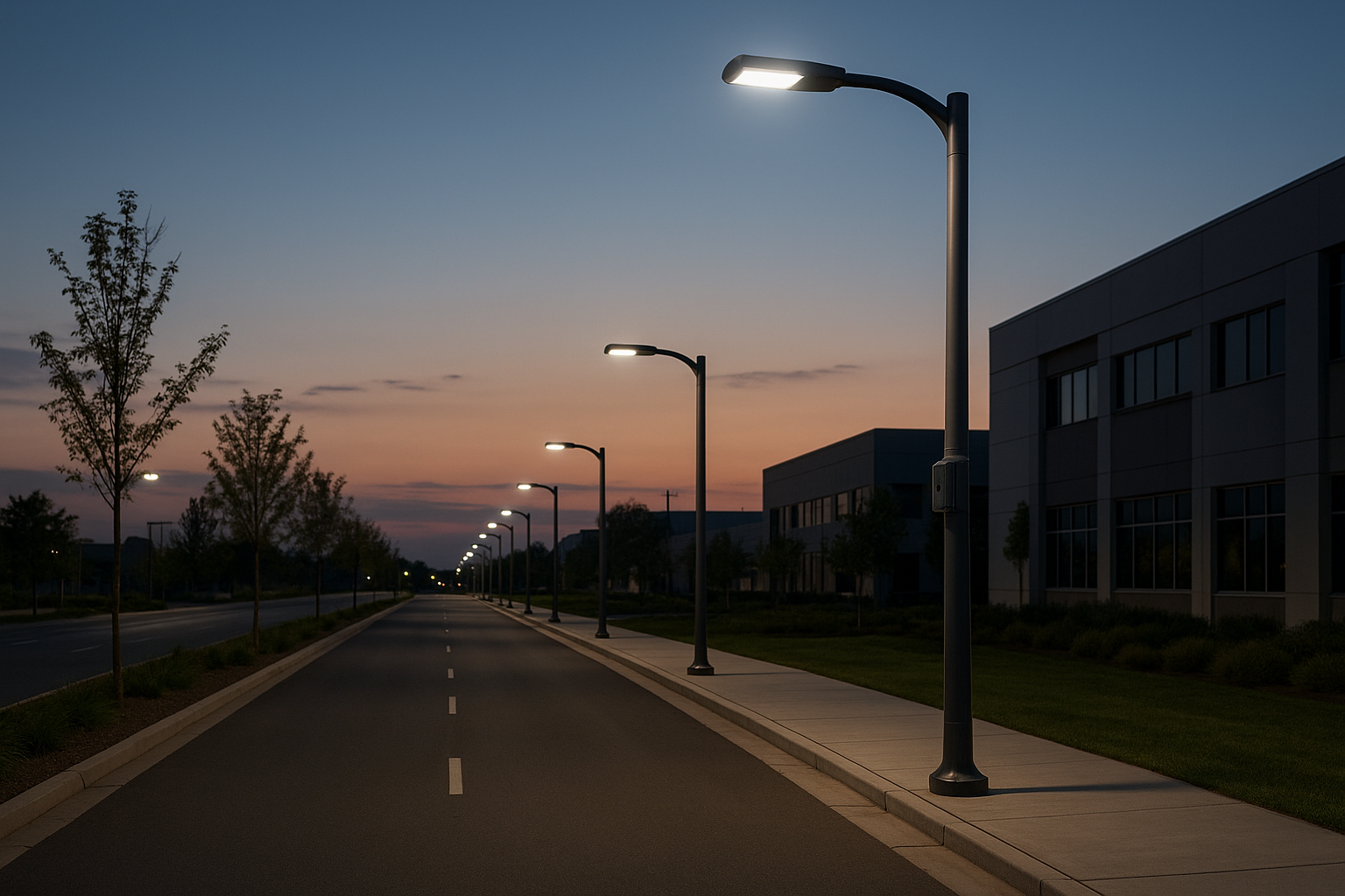 Municipal street lighting with smart-ready pole controls
