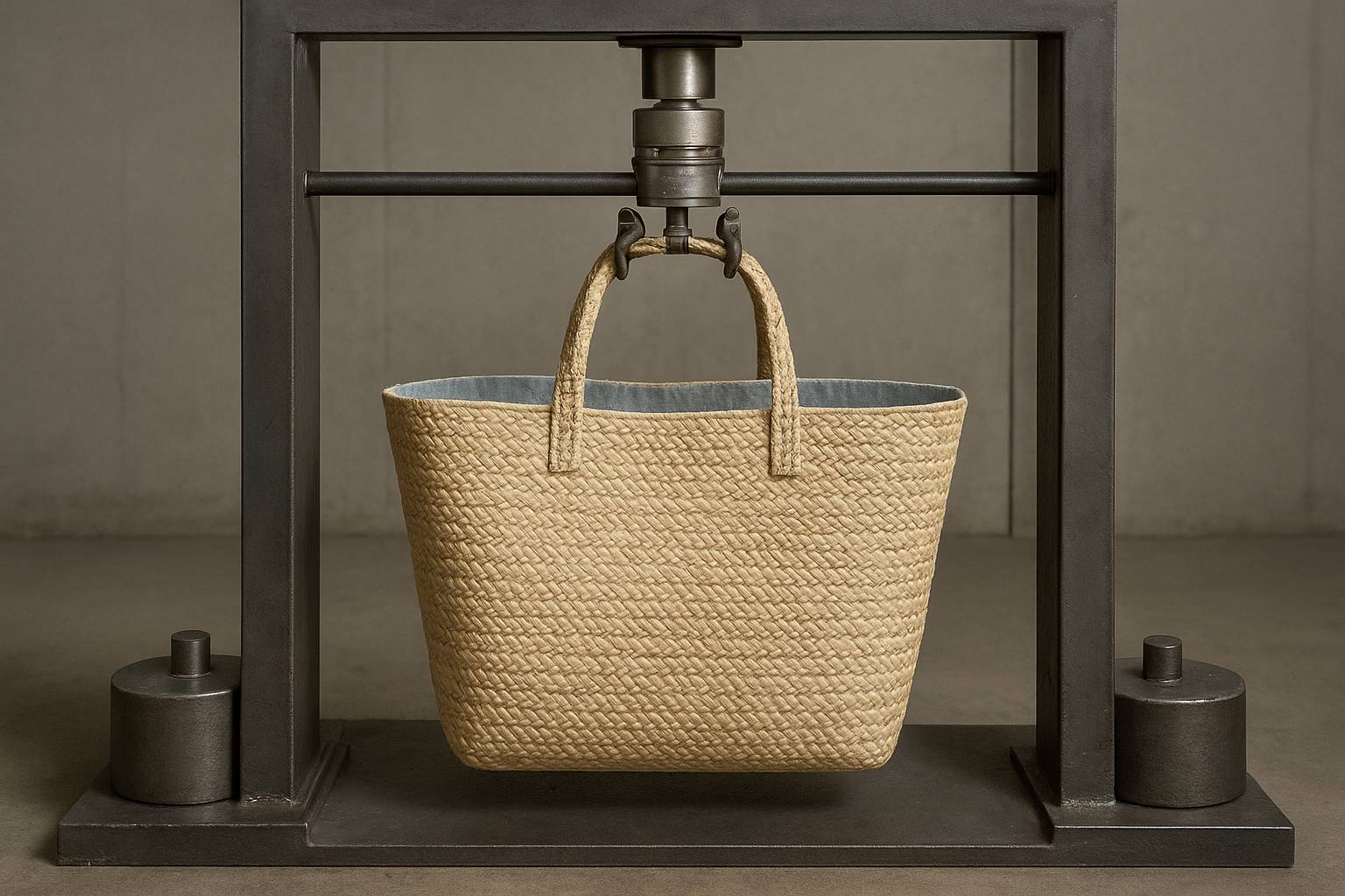 raffia tote handbag