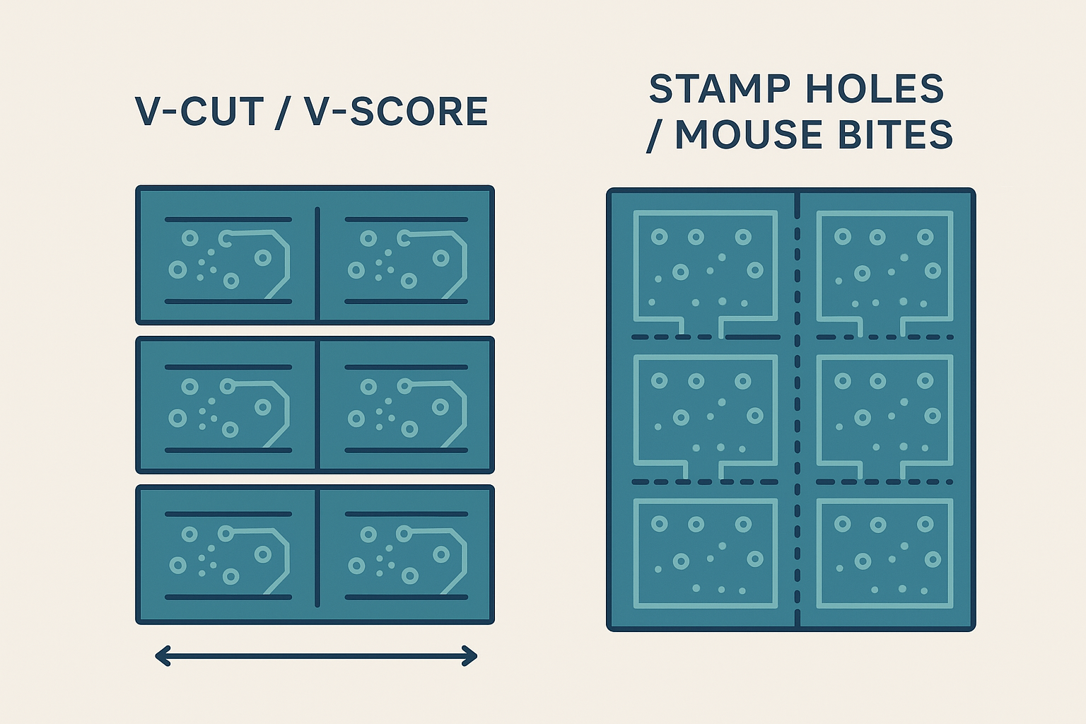 Mouse Bites vs. V-Cut