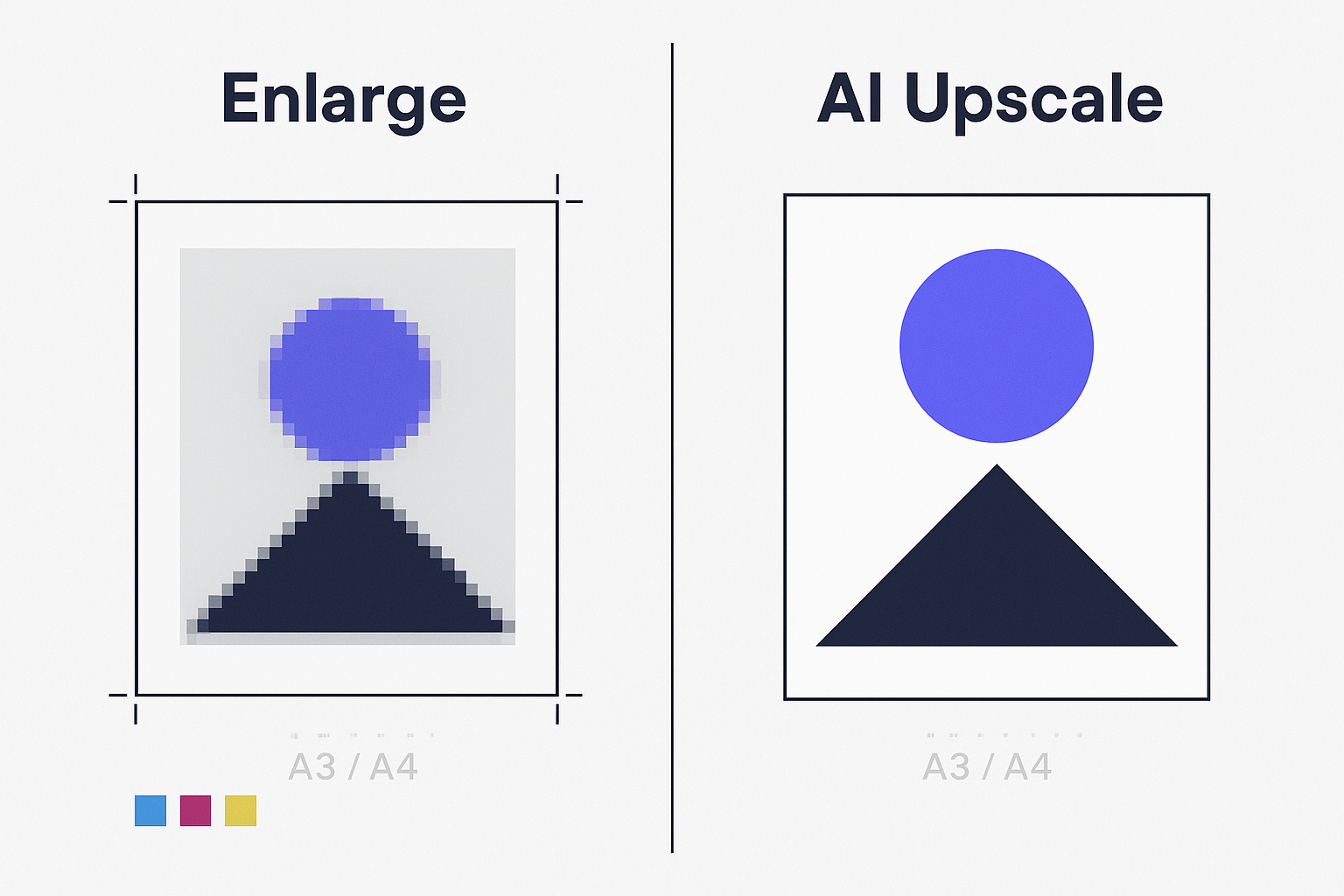 Photo Enlarger vs Image Upscaler for Print: A Designer Guide