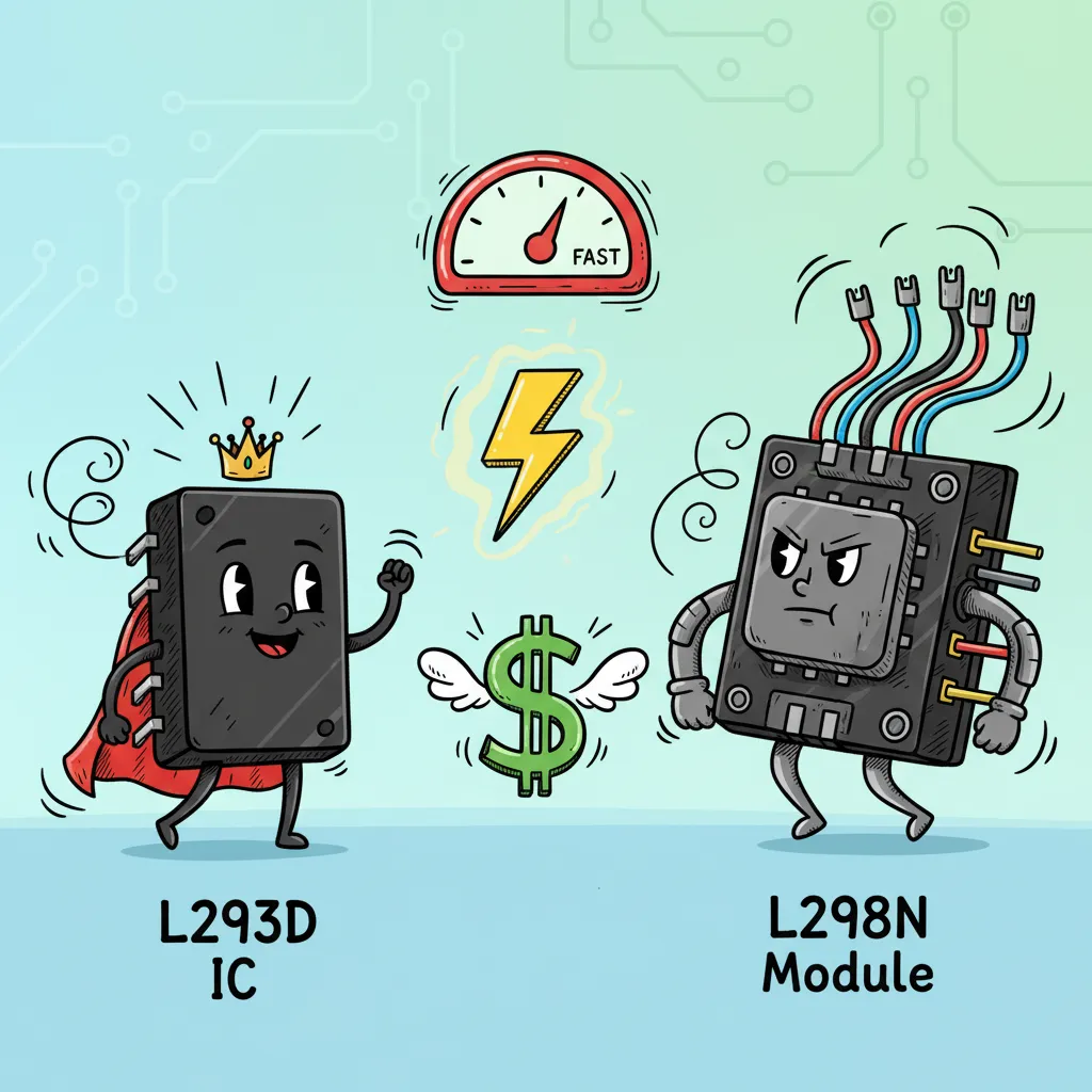 L293D vs L298N Performance Power and Price Compared