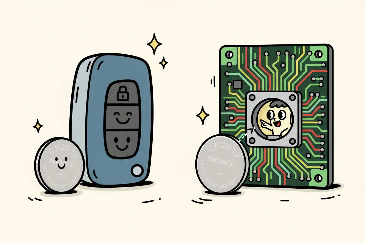What Sets CR2016 and CR2032 Batteries Apart in Performance and Use