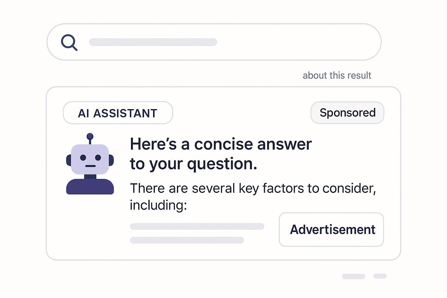 Assistant answer with contextual sponsored placement