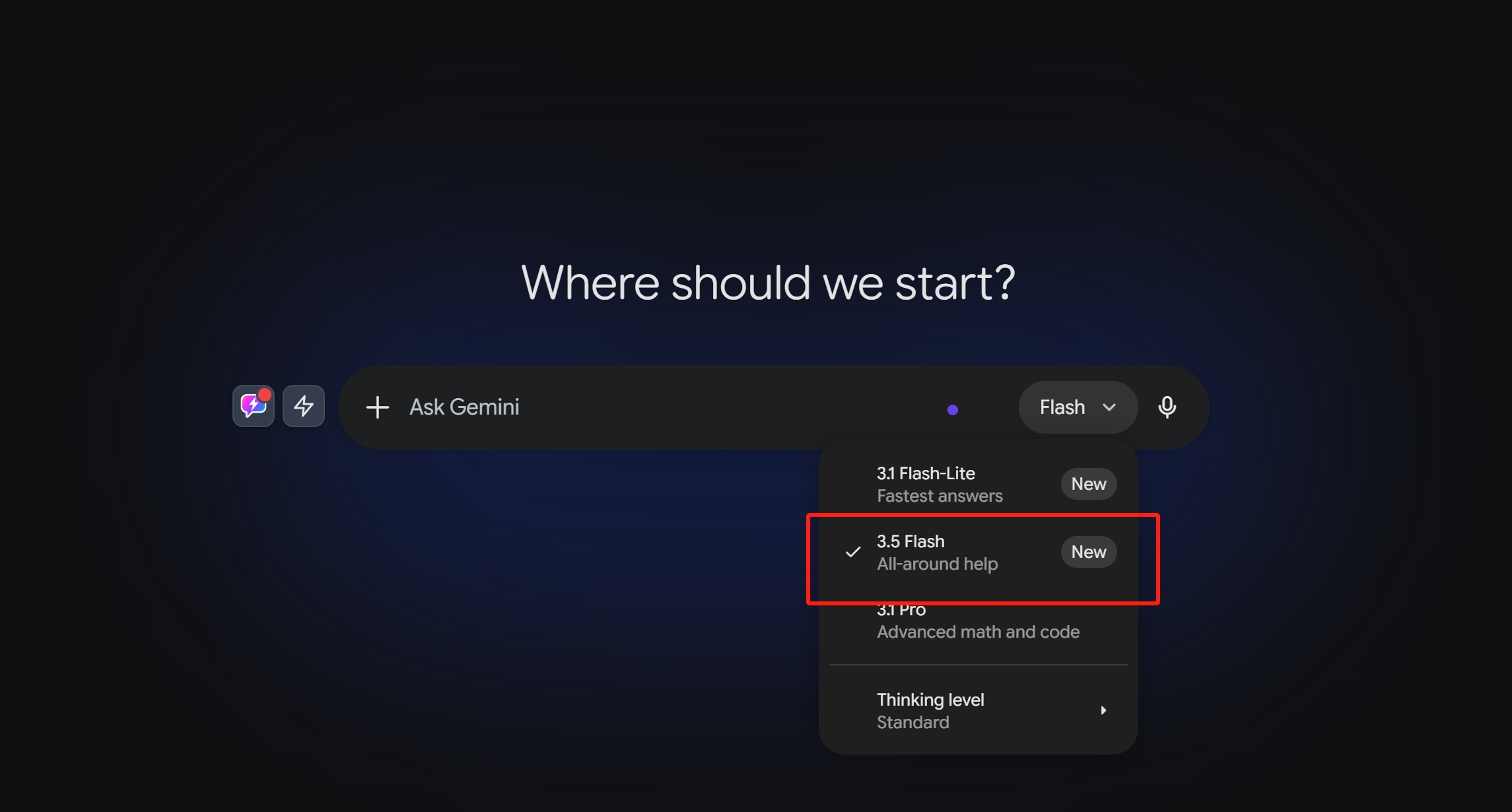 Gemini app or Search AI Mode. Free, requires a Google account. Fine for casual prompts but no way to compare against other models.
