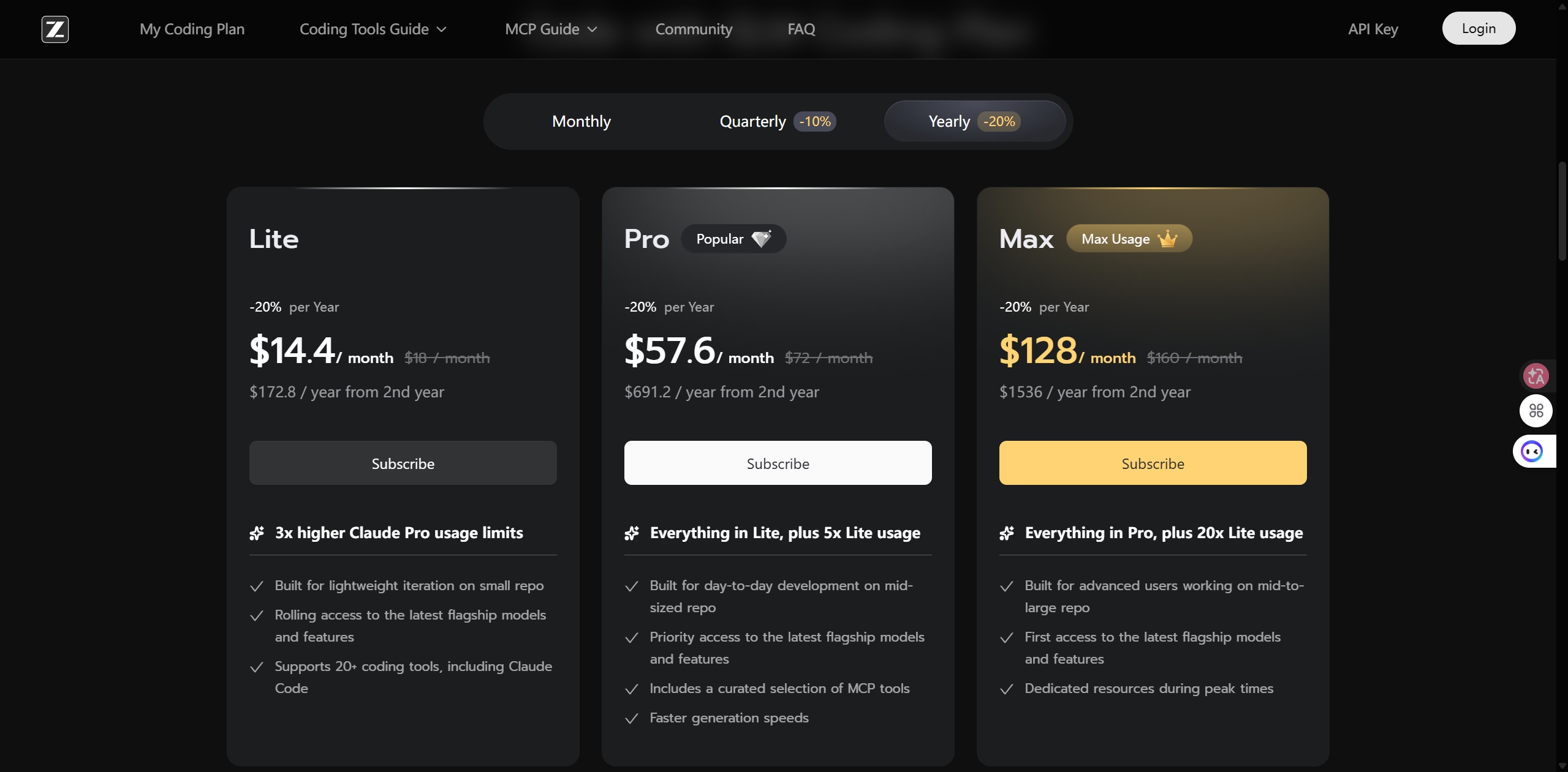 Create an account and choose a plan.