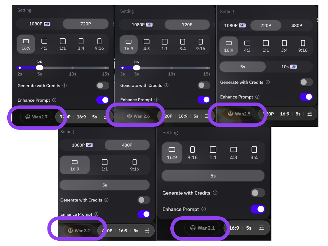 The table below highlights the specific features for each model, providing a comprehensive overview of their customization options to better suit a variety of creative needs