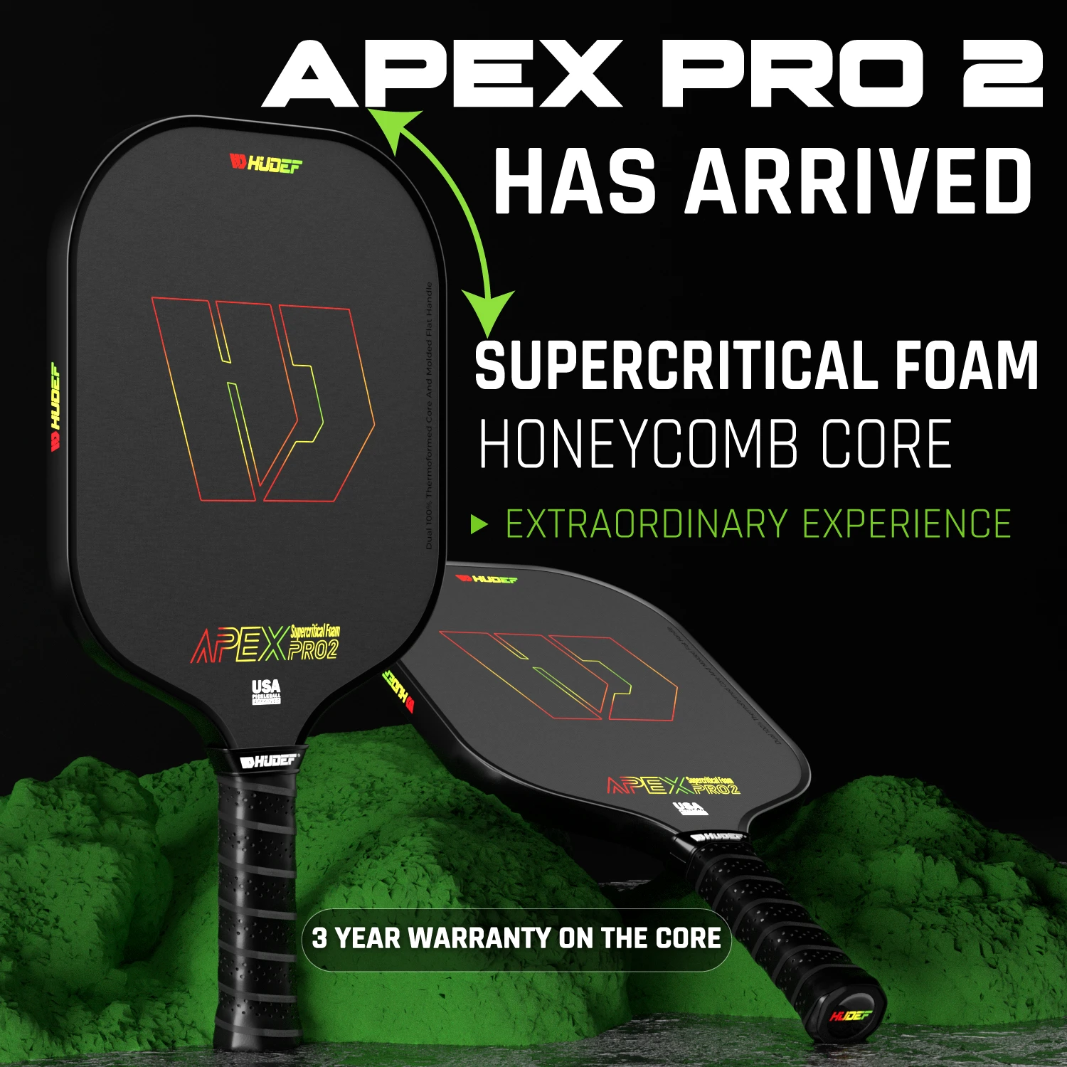 Hudefsport-Fiberglass-Pickleball-Paddles-Balanced-90%