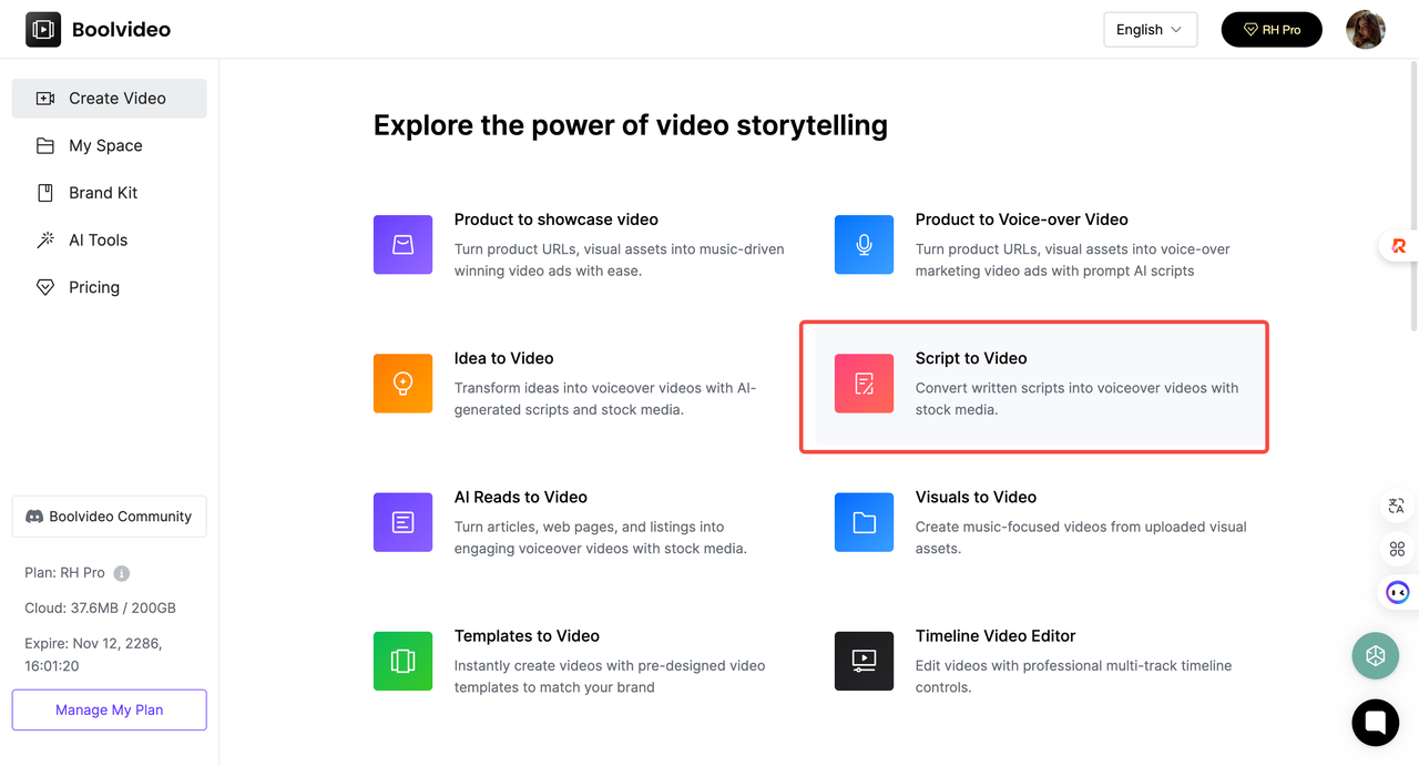 script-to-video-feature-from-boolvideo