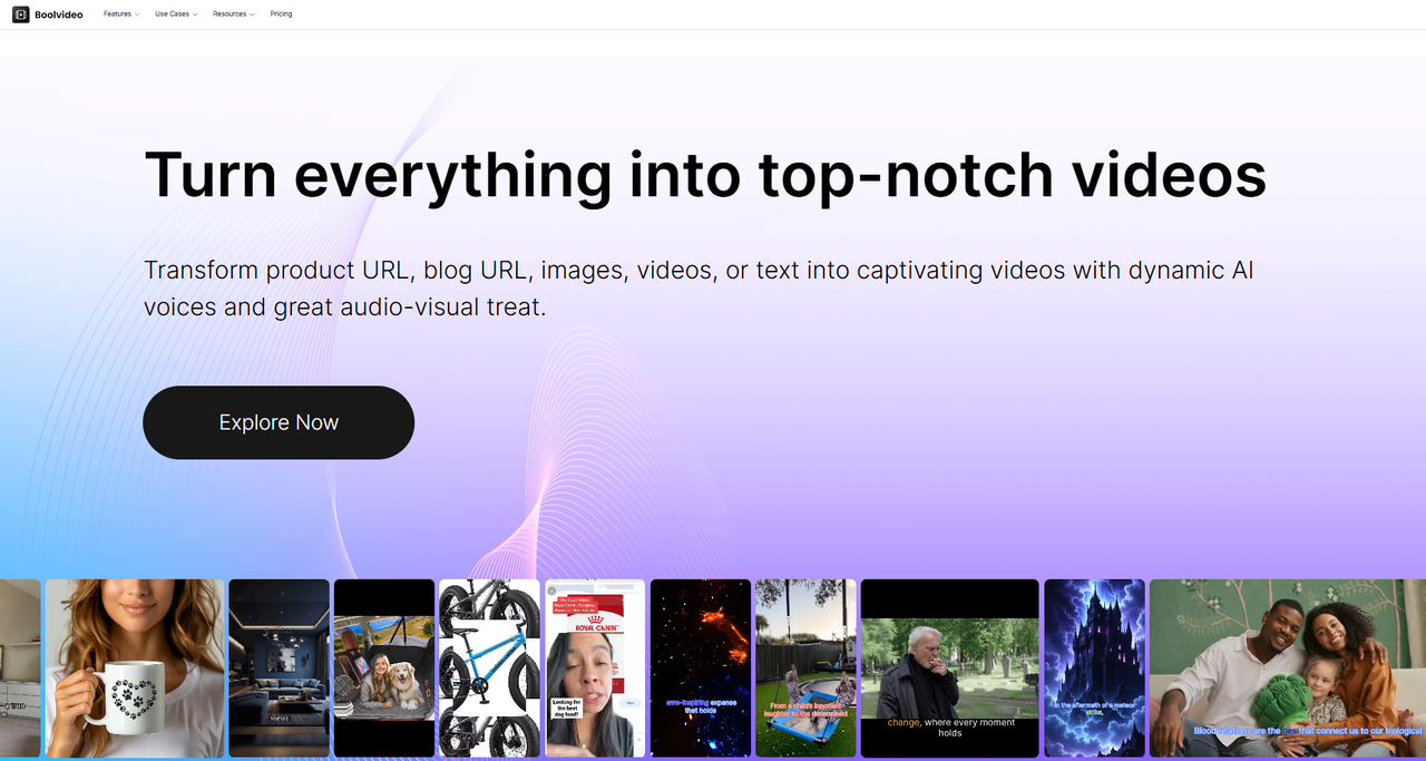 turn product link into engaging product video
