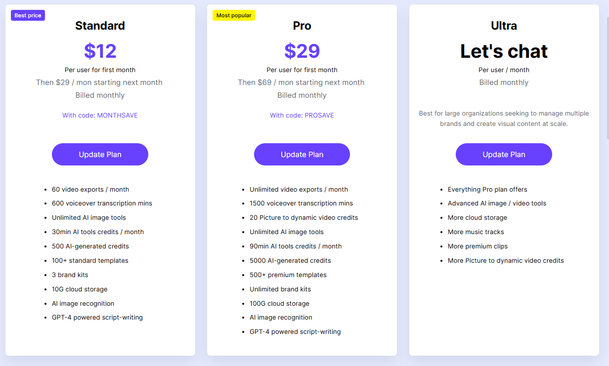 Boolvideo pricing：monthly package