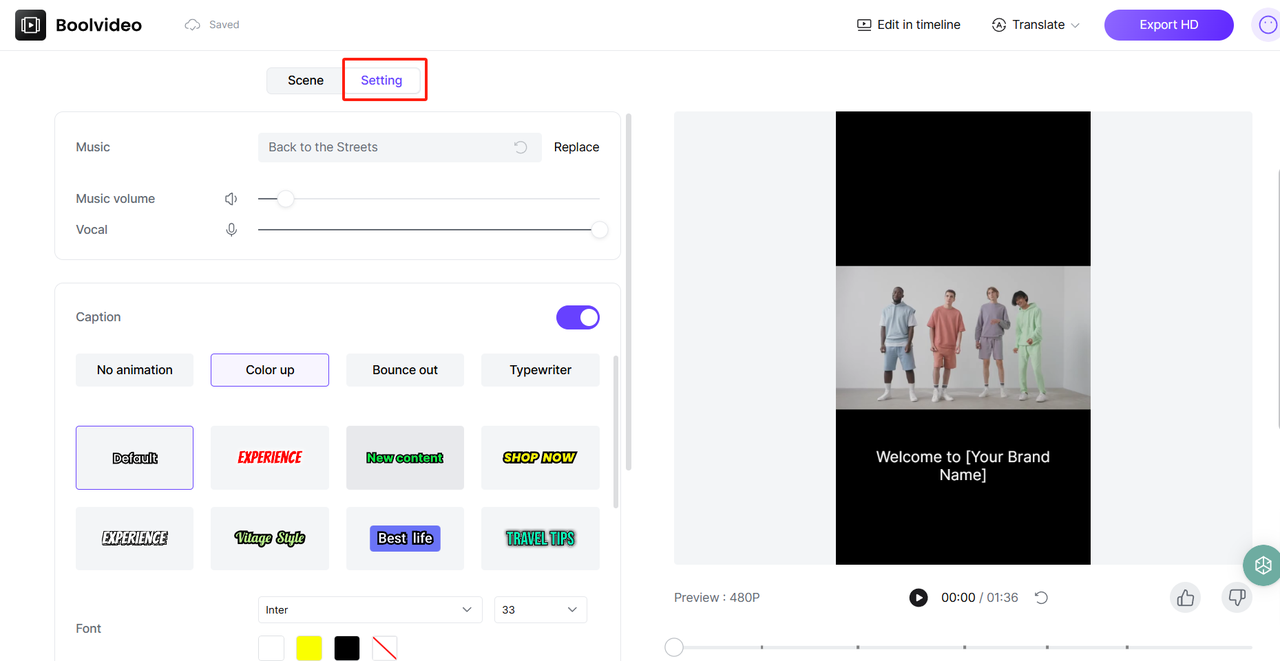 customize video in boolvideo