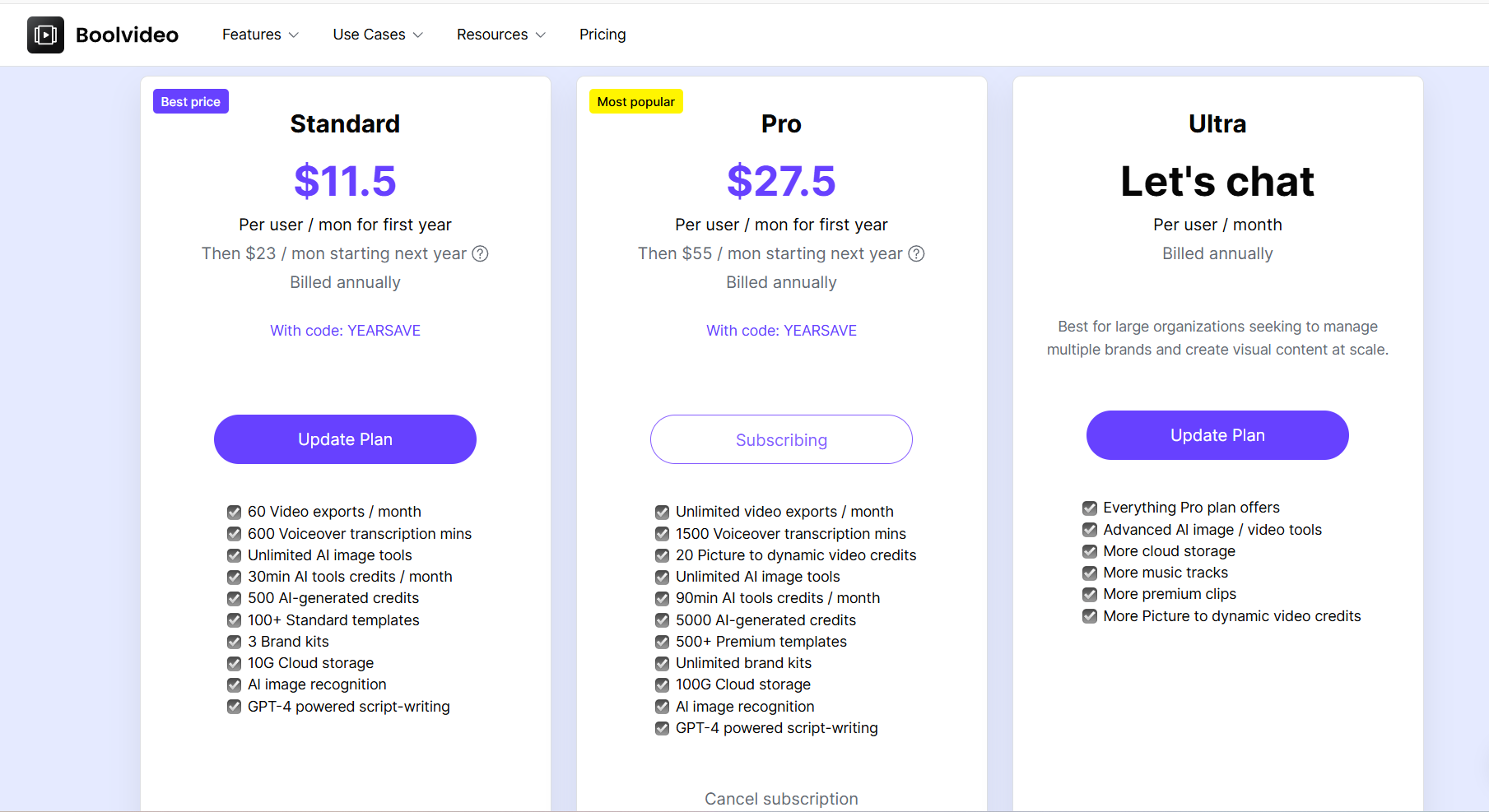 the best video editing tool's price