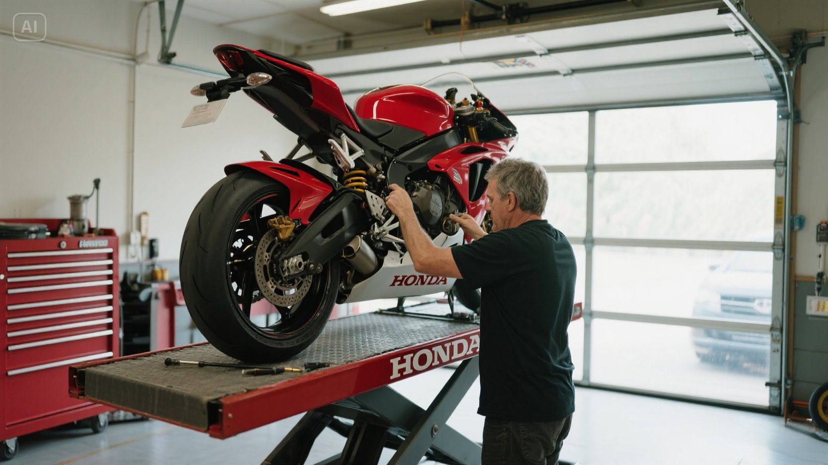 Materials and Tools for a DIY Motorcycle Lift