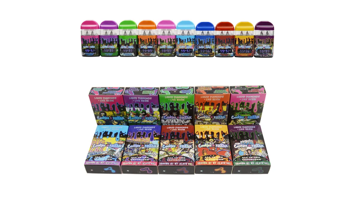 Flavor Options in Cookies Dual Chamber Vape