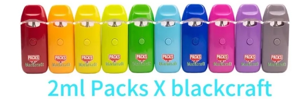 Design and Build Quality of the Pack & Blackcraft 2.0ml Disposable Vape