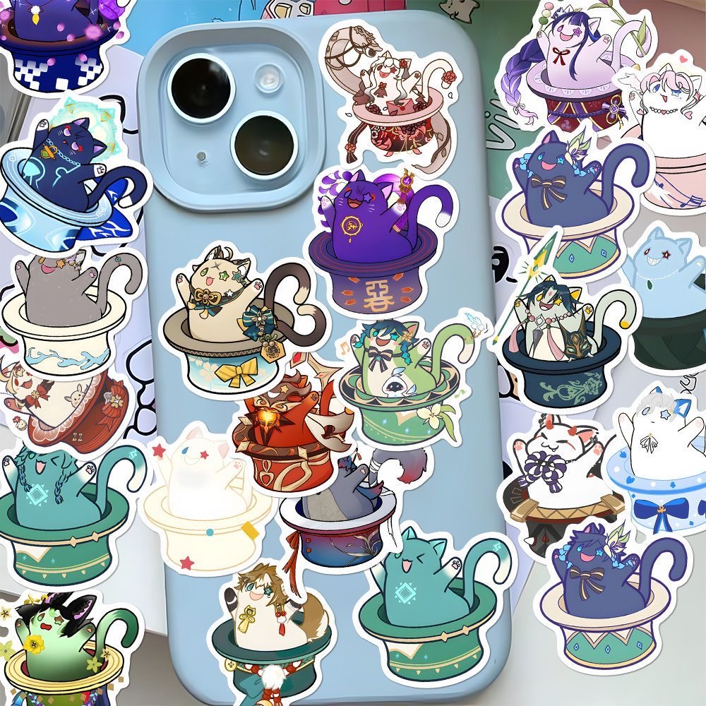 Purrfectly Playful Cat Stickers