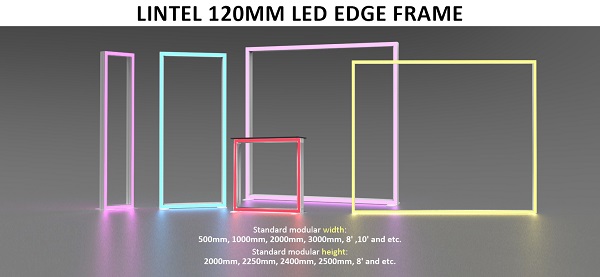 التأثير البصري لإطارات RGB مقاس 120 مم