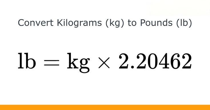 Kilograms To Pounds Convert