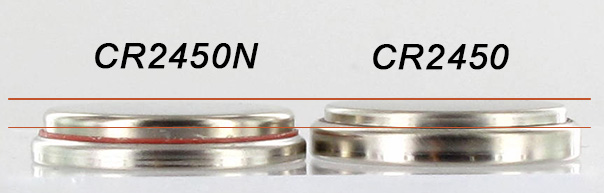 Pila Litio RENATA CR2450N 3 Volts Con Scalino E Doppio Diametro 24,5 E 22,3 - Foto 4