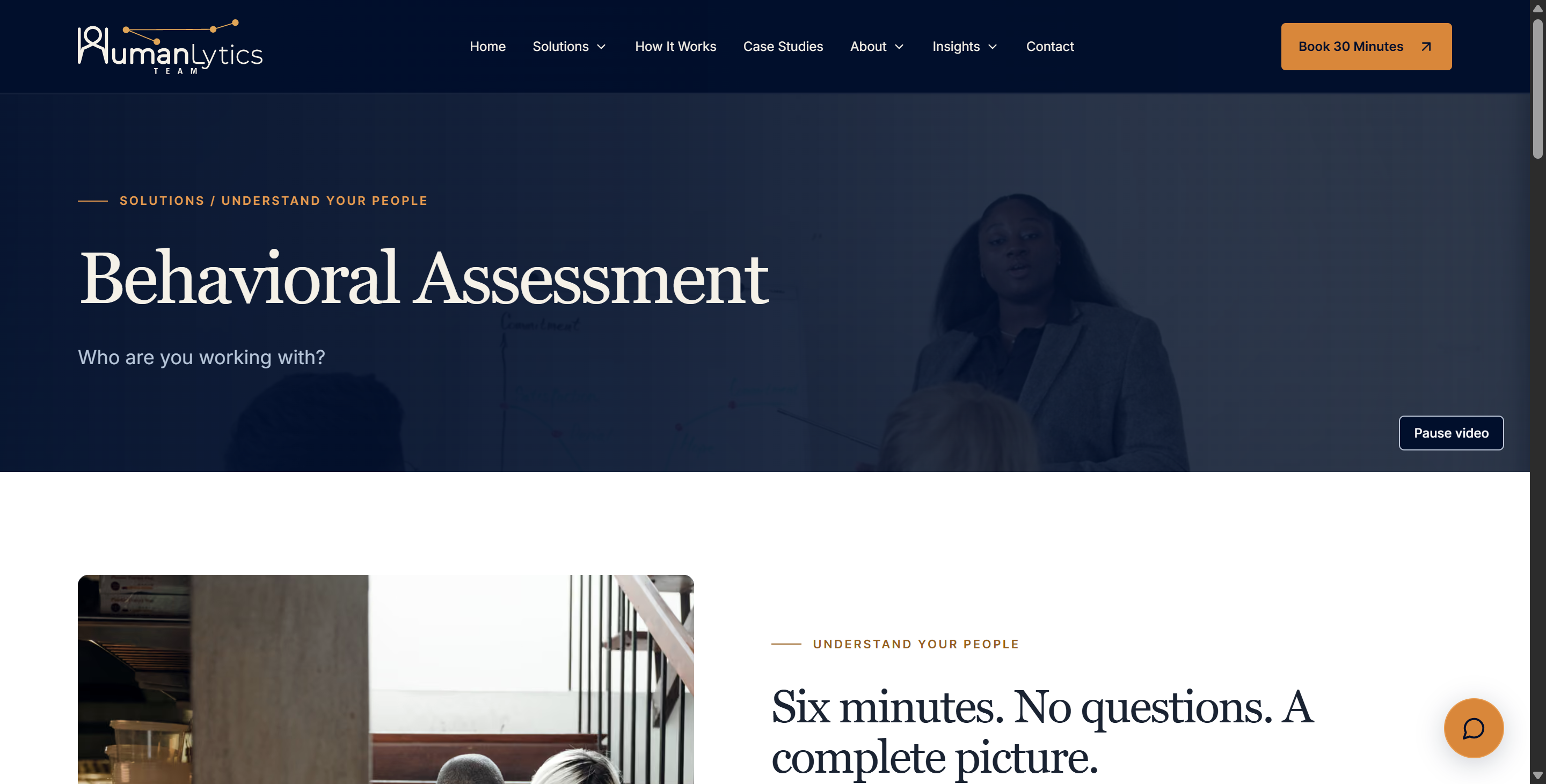 According to the official behavioral assessment page, Humanlytics' assessment only takes 6 min to complete