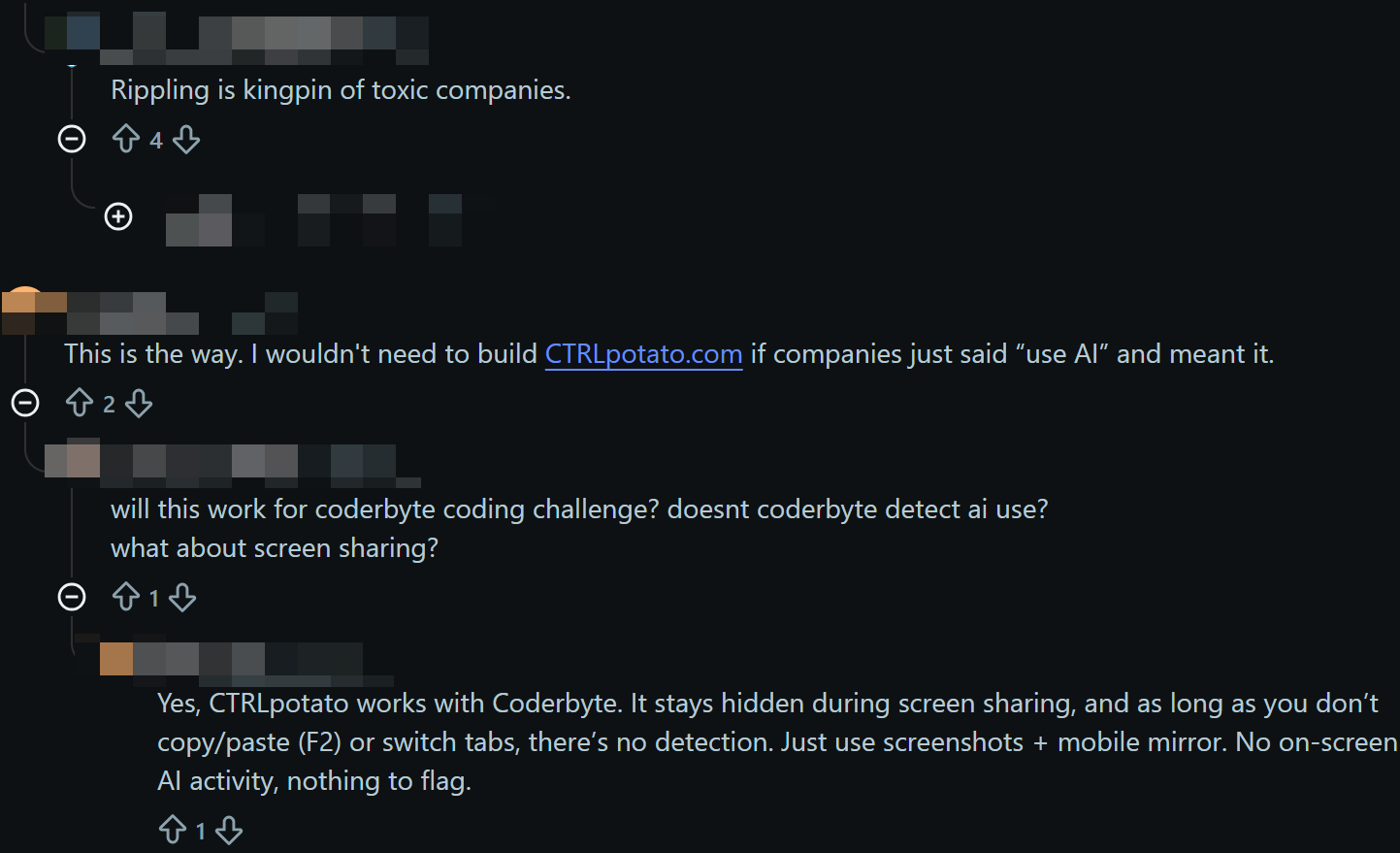 CtrlPotato had advertized itself 1 yr ago, and gave instructions about mobile mirror using (may look suspicious)