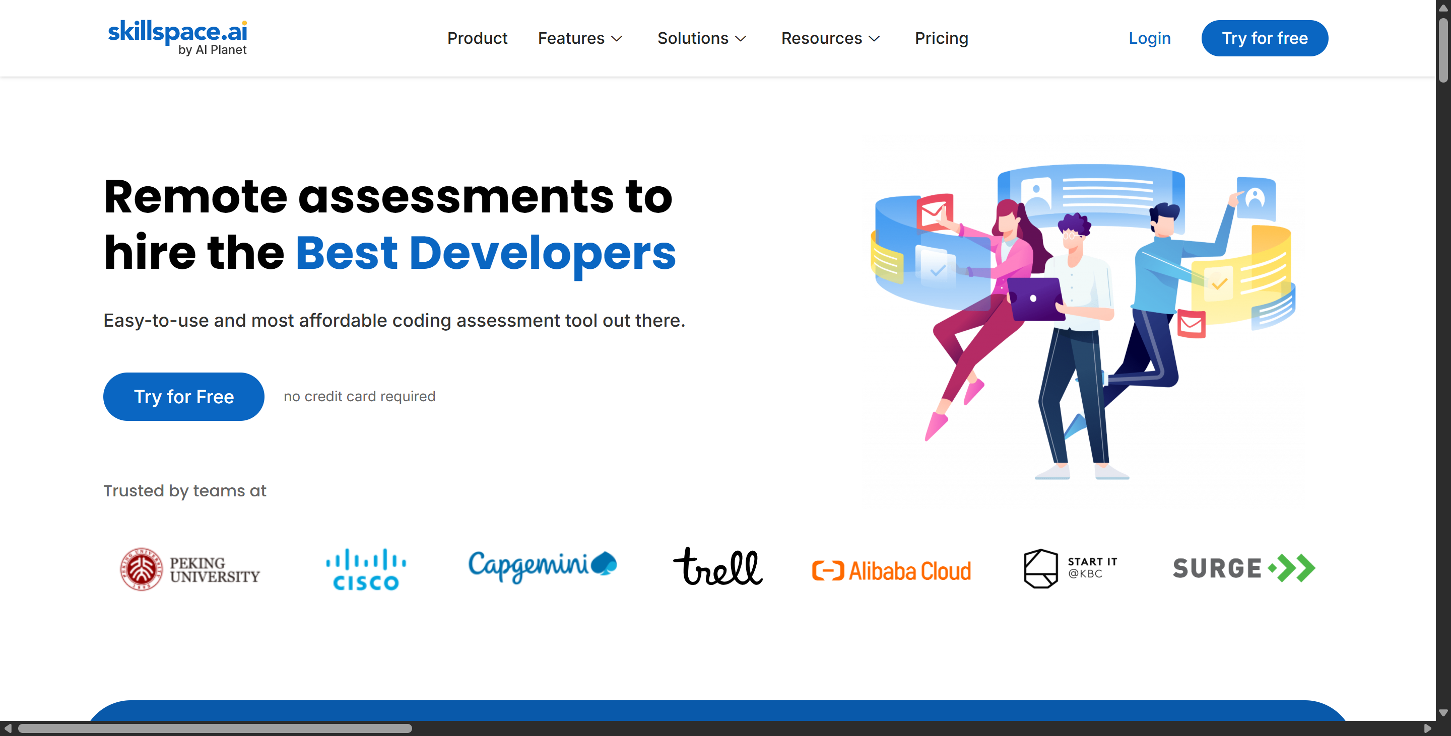 Skillspace.ai's homepage, and that's where I found most of the info about how to cheat on Skillspace.ai
