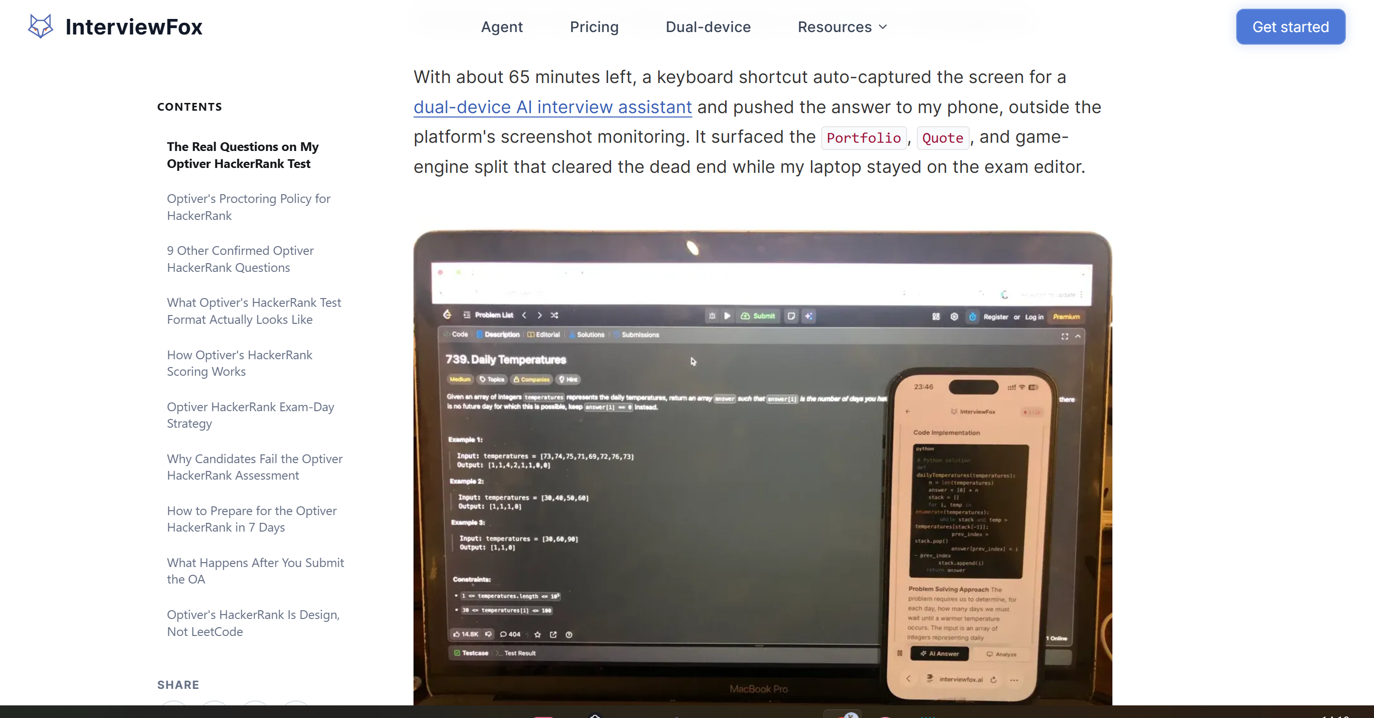 You really need to be an acting master to act just normally when using tools like InterviewFox (running on a phone)
