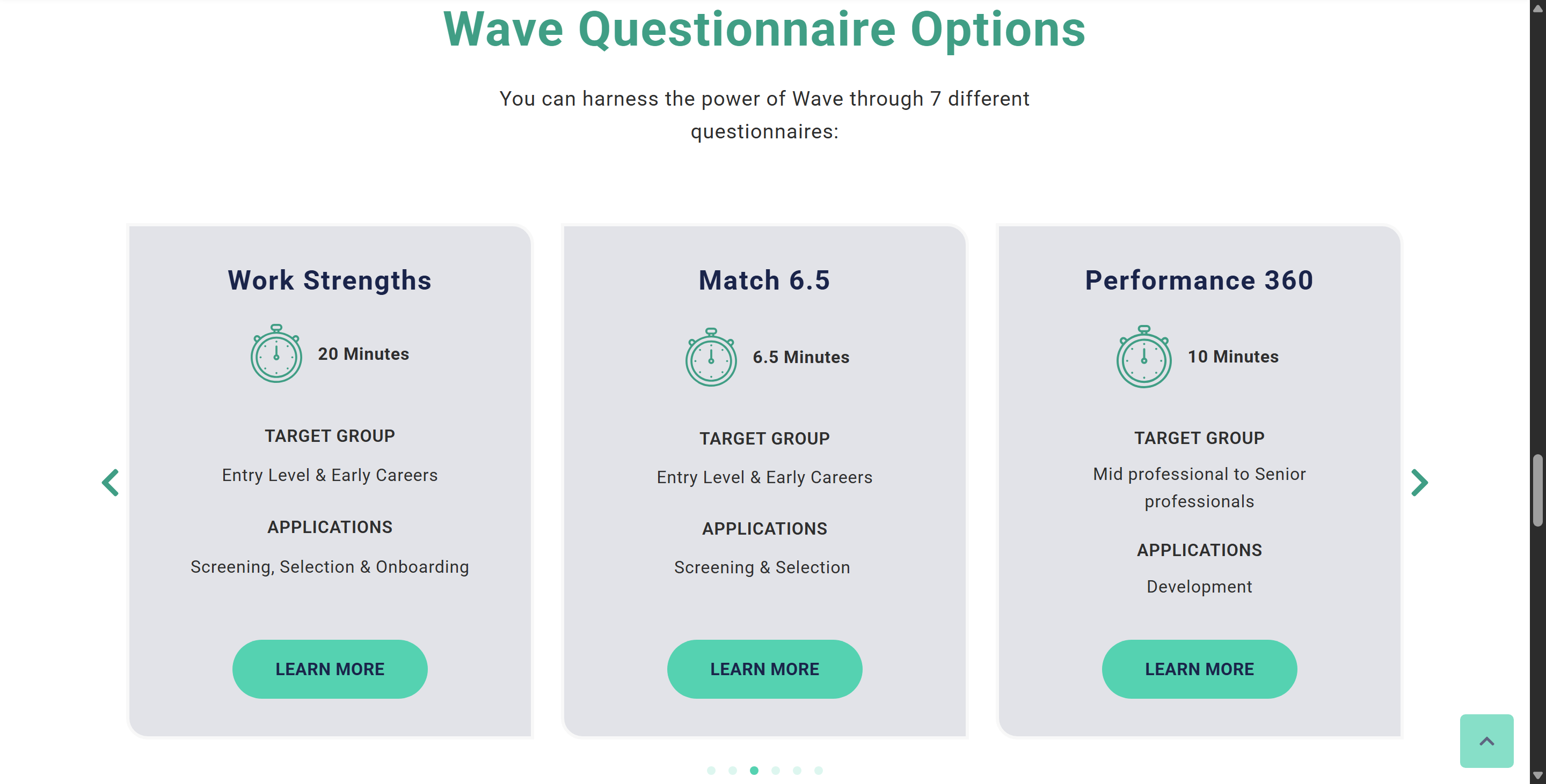 Saville assessment's wave questionnaires are usually shorter than the Swift Aptitude test