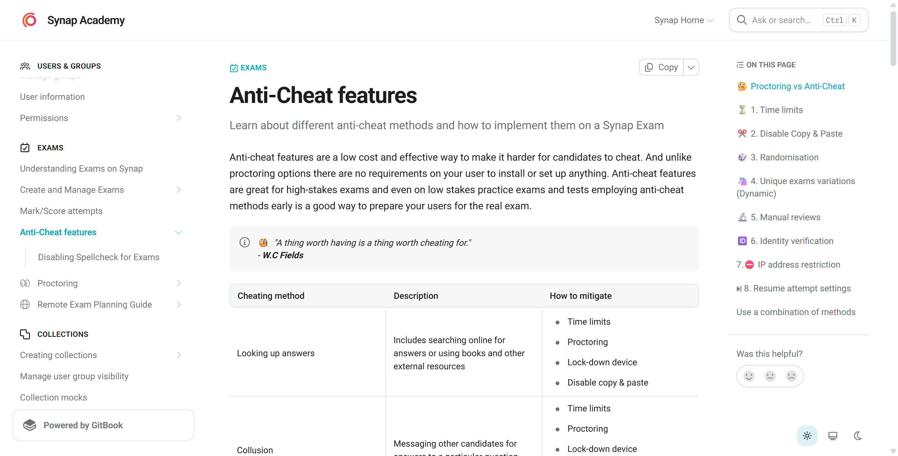 OA platforms like Synap have multiple anti-cheating features to prevent and detect AI copilot, like Verve AI