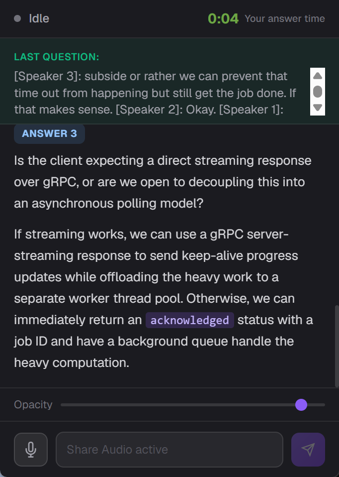 During the OphyAI review, I found that every answer OphyAI gave was wrong and had nothing to do with the uploaded CV or the questions being asked