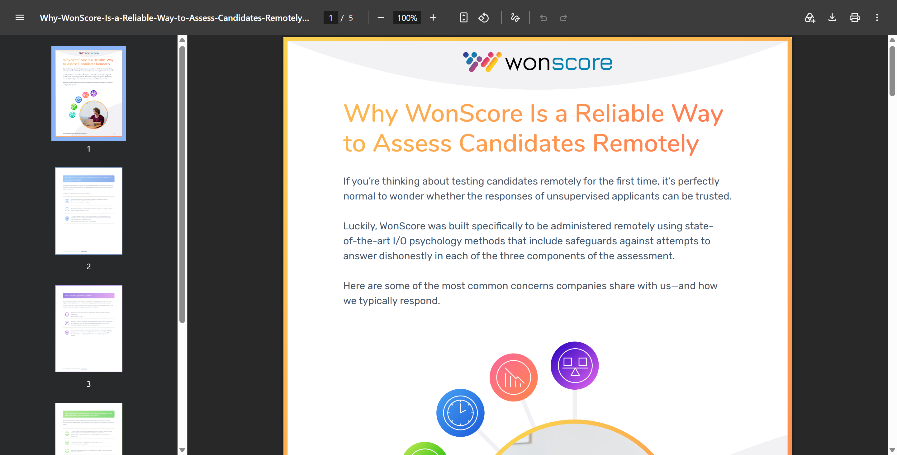 Wonderlic can detect cheating, but won't record or flag it often