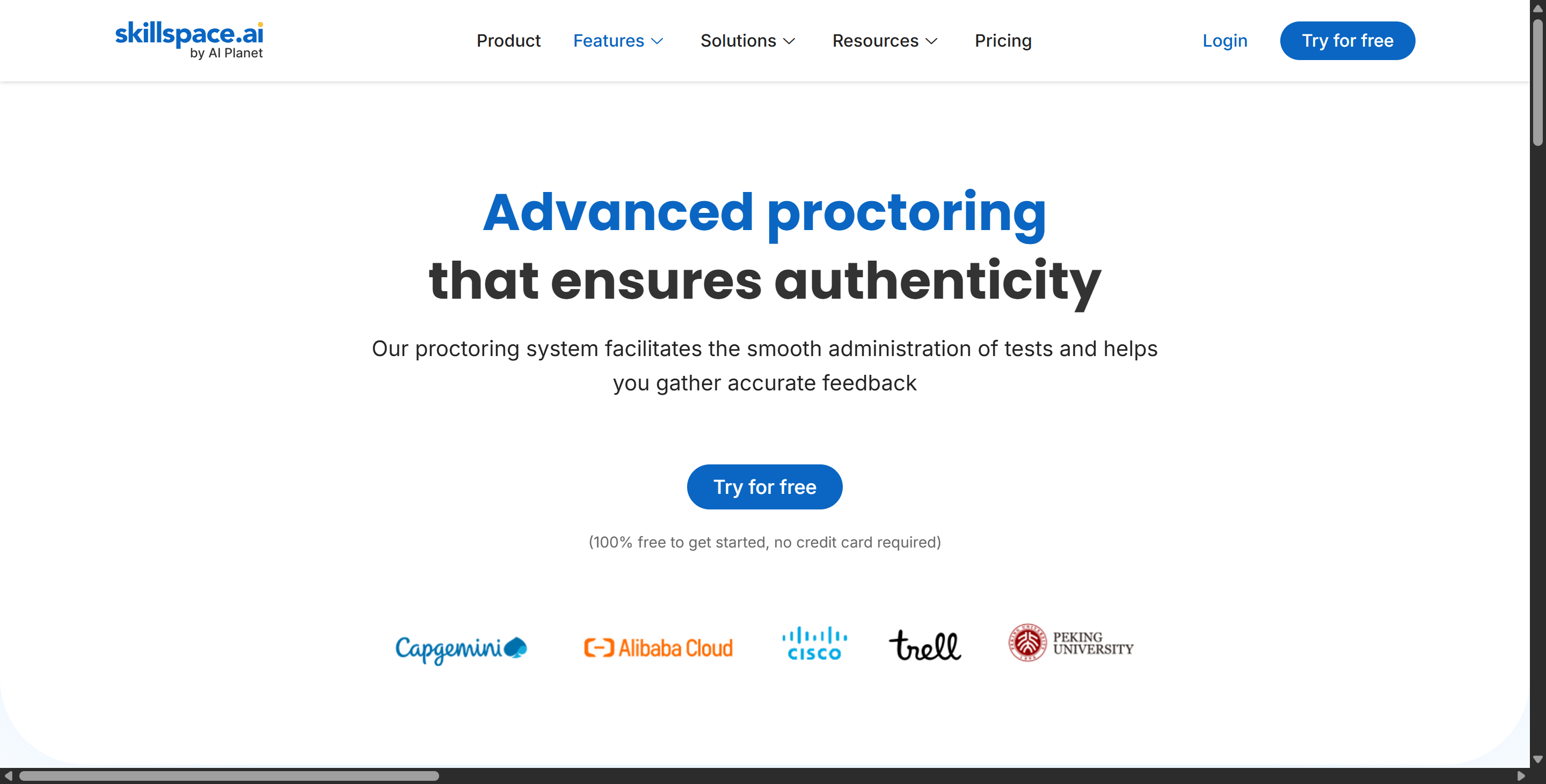 Skillspace.ai proctoring features are explained in this page
