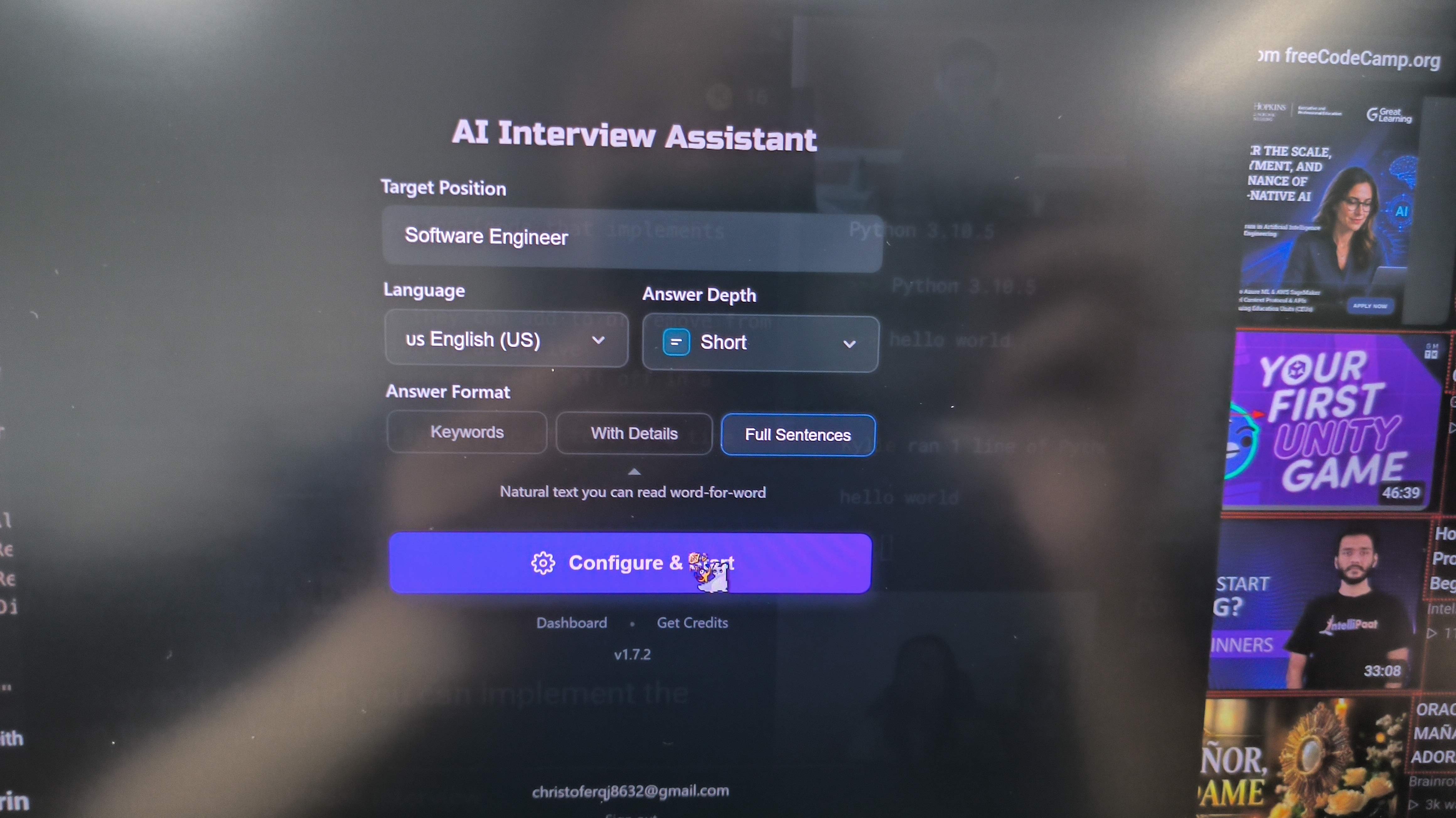 MeetAssist's setup process was smooth and neat, and the window was invisible in screenshots
