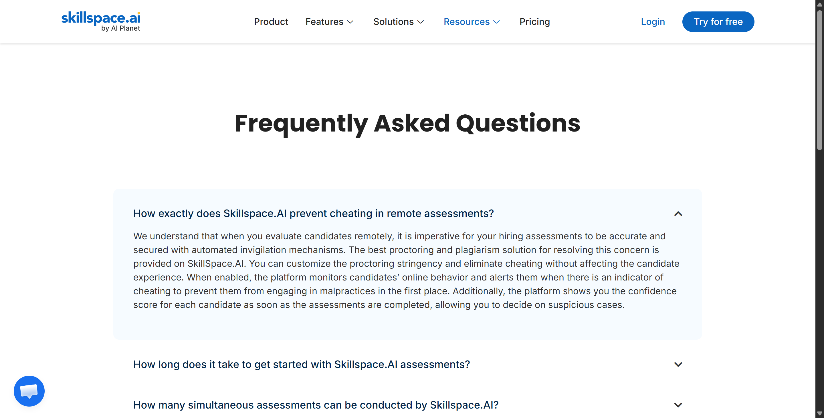 Skillspace actually gave little explanation of its proctoring features, and I hope it would just be as easy as it said
