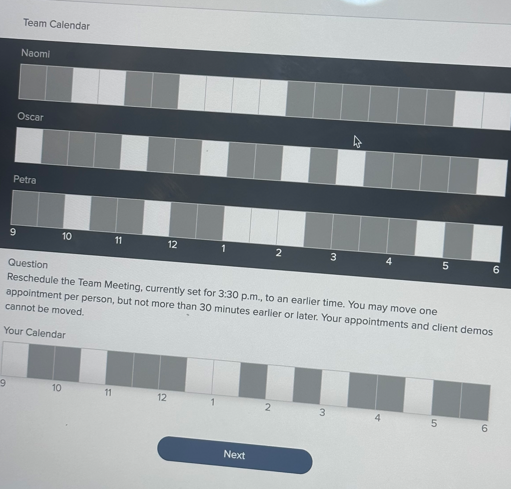 One of the SHL questions on the Harver assessment that I met