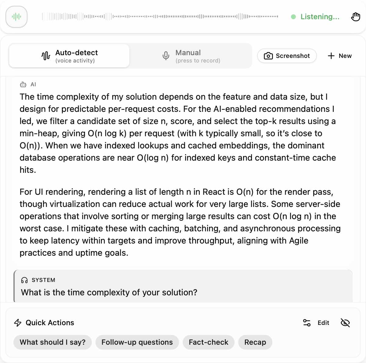 Linkjob AI can handle questions asked but not related to the code, but I'm not sure whether StealthCoder can do the same.