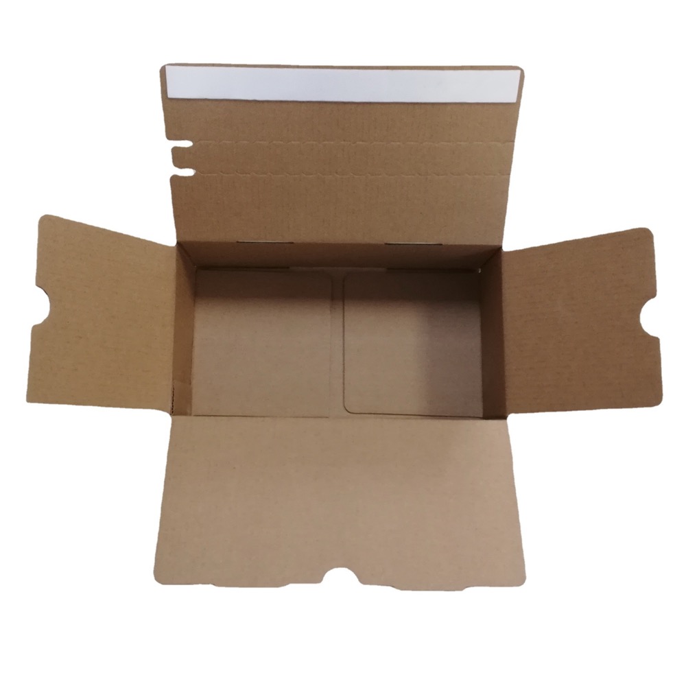corrugated shipping box with seal