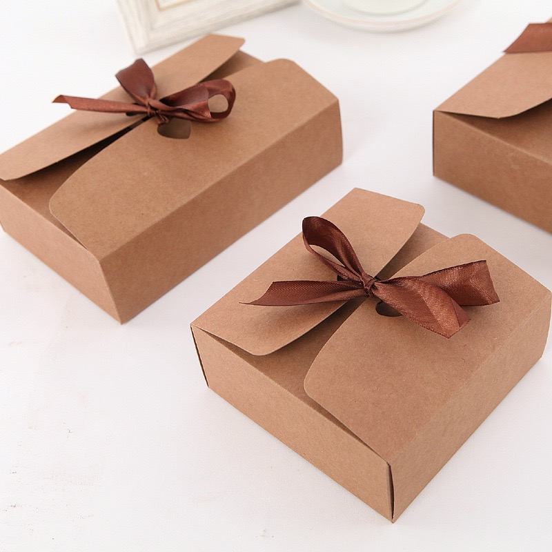 kraft paper box for brownies packaging