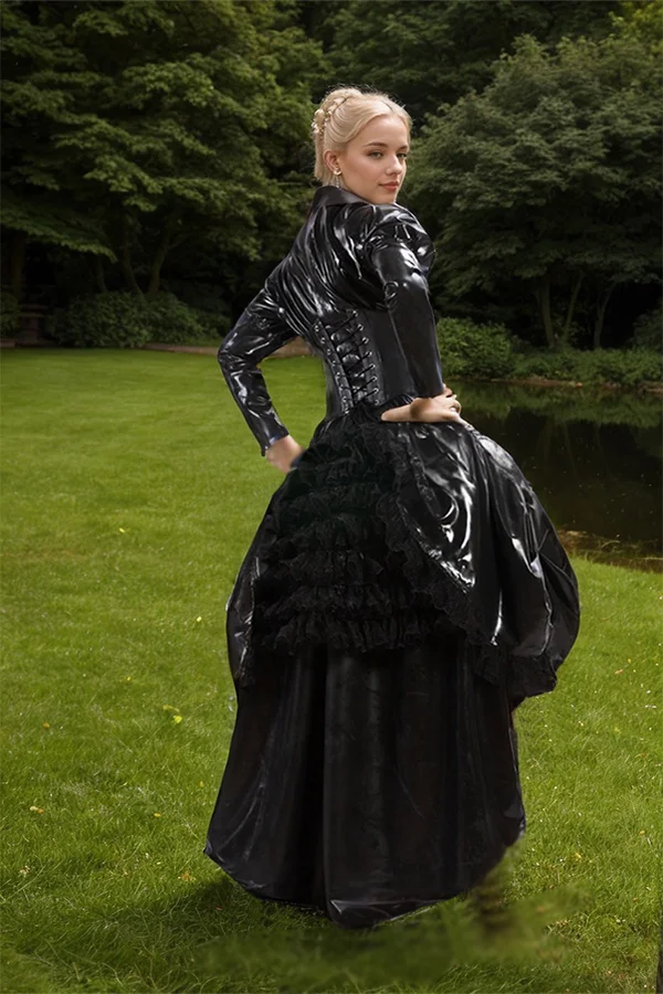 Black Latex Gothic Dress Secrets Unveiled - Latex World
