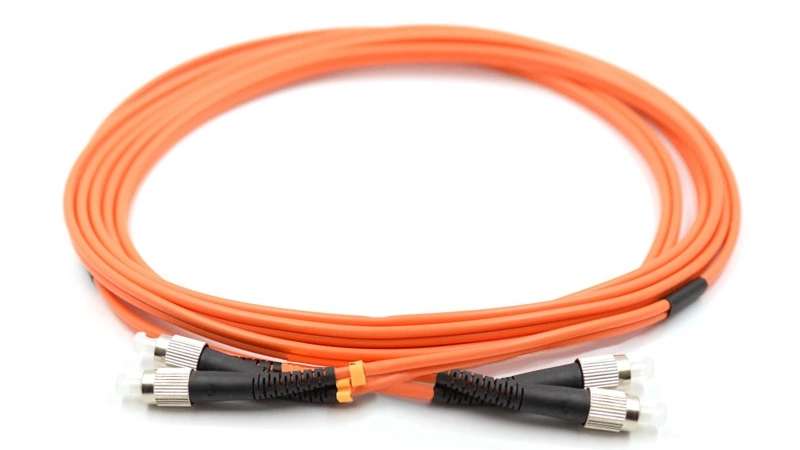 FC duplex fiber optic patch cable