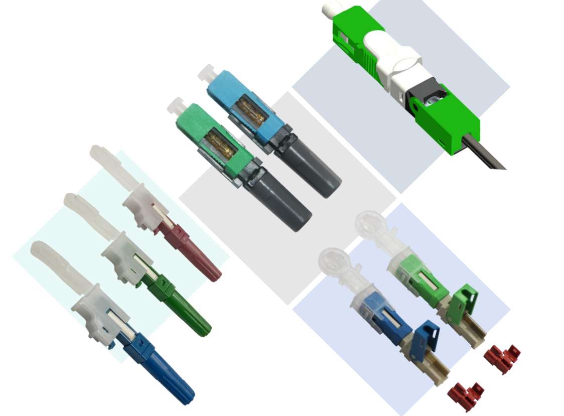 fiber optic field assembly connector