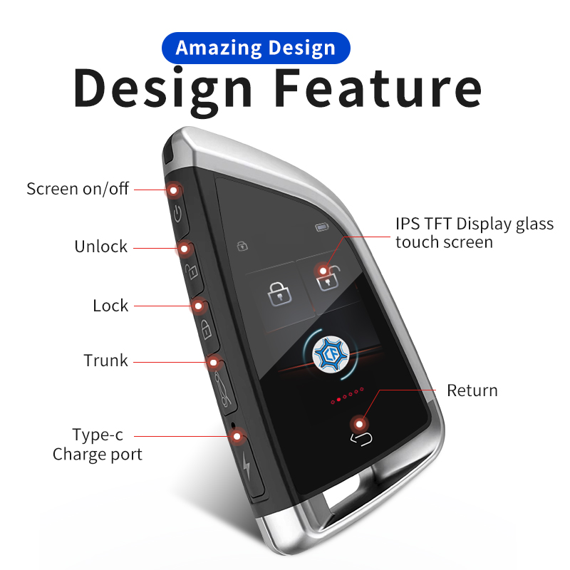 Never Lose Your Car Keys Again with LCD Smart Keys