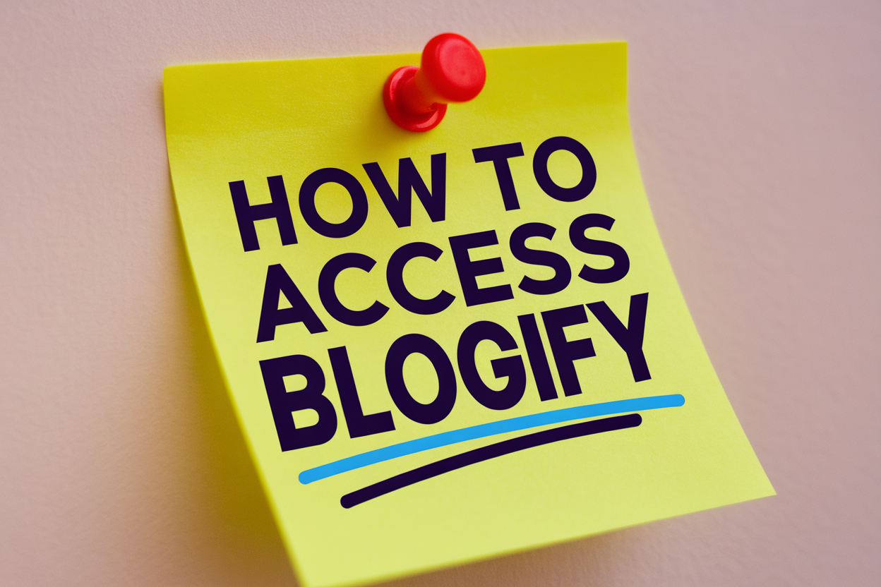 How to Access Blogify