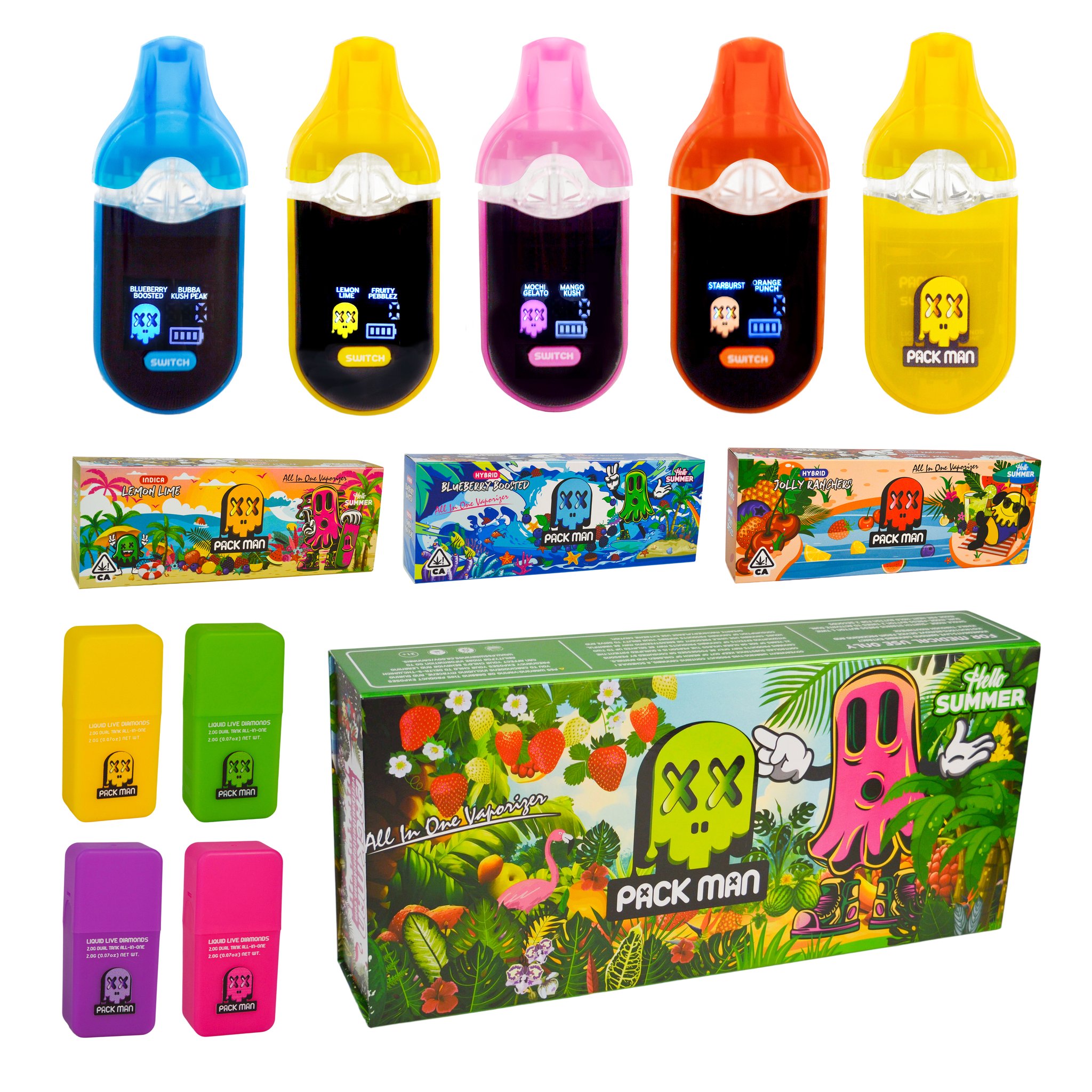 Packman Vape Pens: Dual Flavor, Screen Display, and Customizable Empty Hardware for Premium Vaping