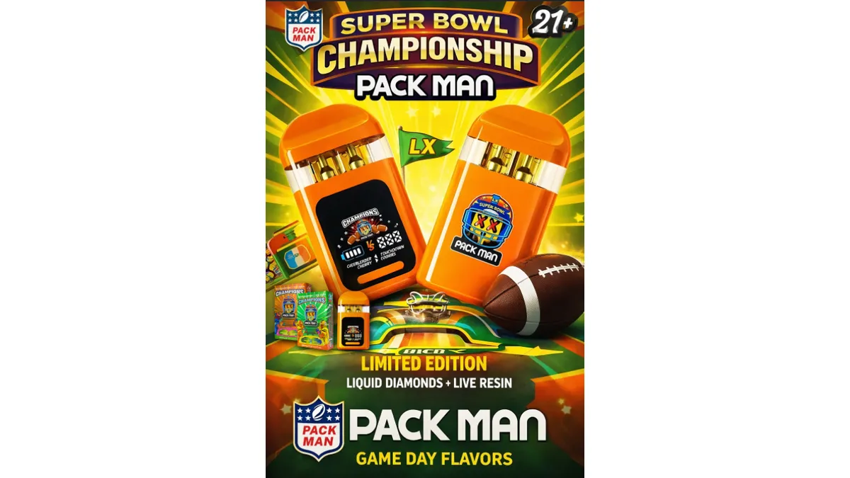 Packman Super Bowl Edition Vape Pen: The Perfect Super Bowl LX Accessory