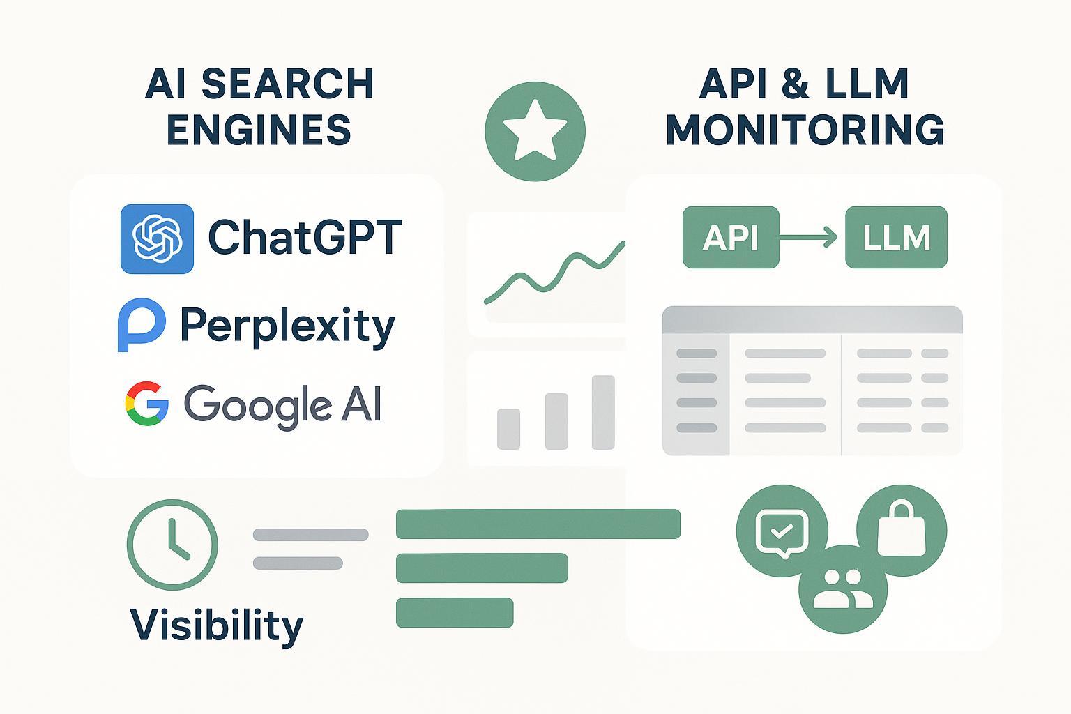 AI Search vs LLM Monitoring: Markenüberwachung & Sichtbarkeit im Vergleich