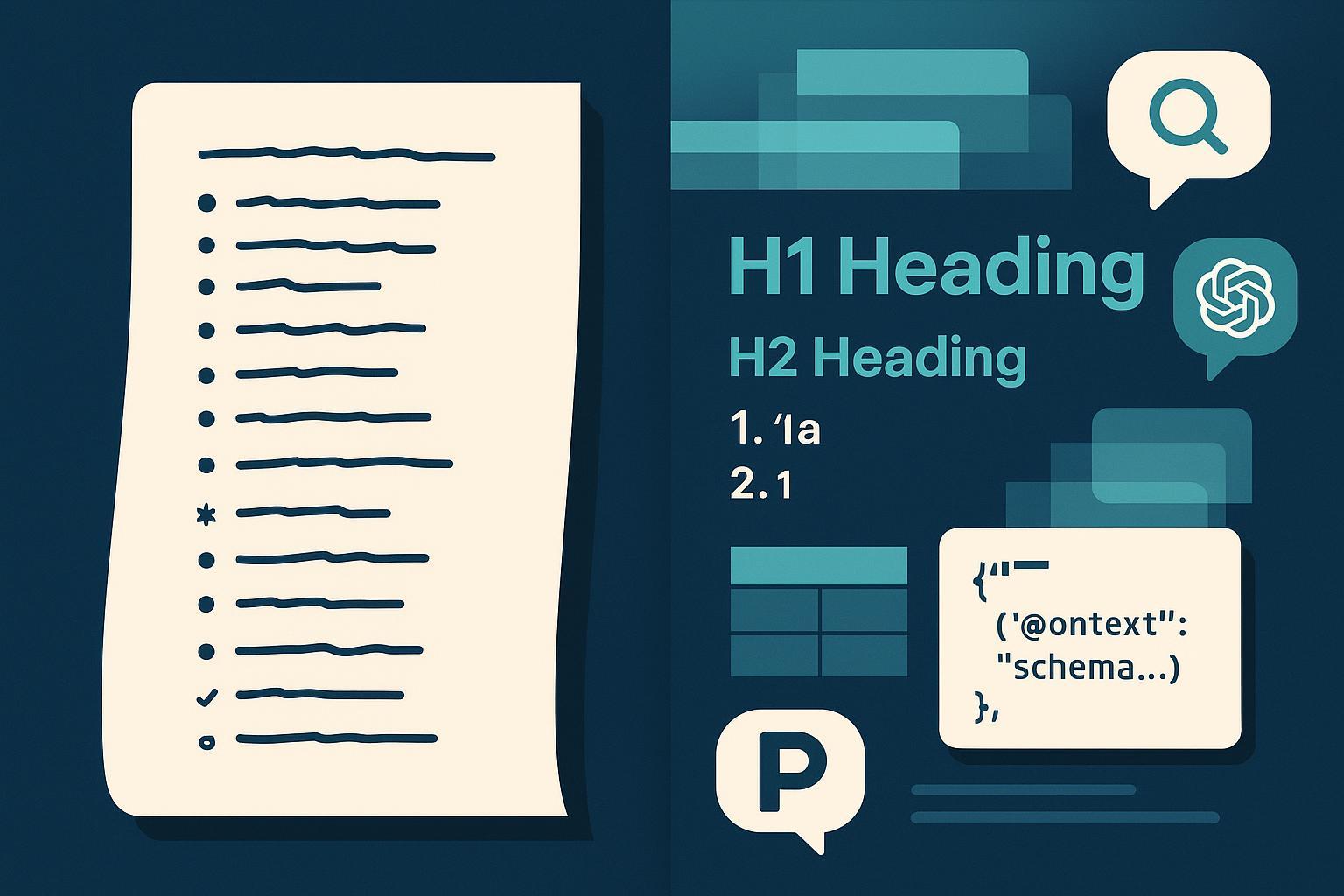 12 Best Practices für LLM‑freundliche Listen (2025): Strukturieren, Chunking & AI Overviews