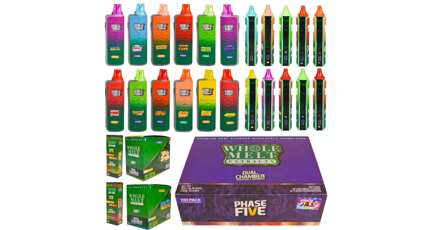 Wholemelt Phase Five (Whole Melt V5) Disposable: Flavor Categories, Features & Dual Chamber Guide