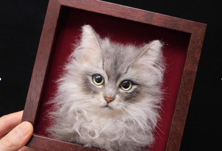 Unique Pet Memorial Gifts Pet Memorial Gifts, Custom Pet Wool Felt Portraits