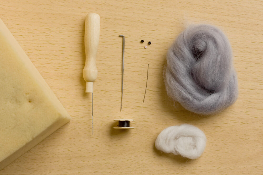 wool felt Tools and Materials